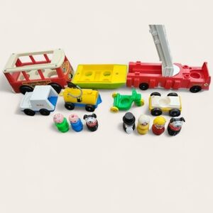 Colorful Kids Fisher-Price Toy Figures and Vehicle Set